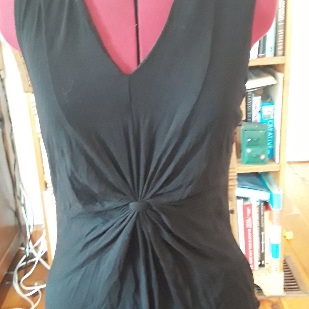 Black sleeveless top